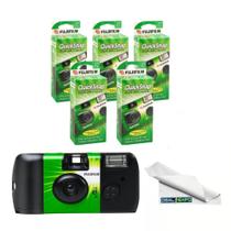 Câmera Fujifilm QuickSnap Flash 400 ISO 400 Kit com 5 unidades Câmera Fujifilm QuickSnap Flash 400 ISO 400 Kit com 5 unidades