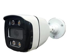 Câmera Full Ahd Color 2mp Lente 2.8 Colorida Dia E Noite Cor Branco