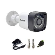 Câmera Full HD 1080p 2MP Bullet - Visão Noturna IR 20 Metros + Acessórios Para Instalação - TUDO FORTE