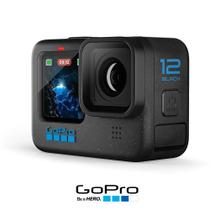 Câmera GoPro HERO 12 BLACK - à Prova D'água com 5.3K60, Trava de horizonte 360, Bateria enduro