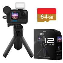 Câmera Gopro Hero 12 Creator Edition com Media Mod + Cartão 64gb