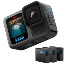 Câmera Gopro Hero 13 Black 5,3k Kit 3 Baterias Enduro 1.900mah