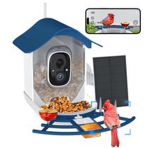 Câmera HD Smart Bird Feeder UHAOO 2K - Reconhecimento de Pássaros com IA