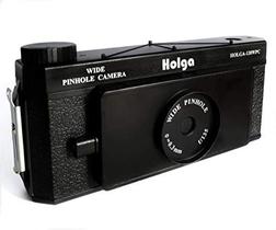 Câmera Holga Pinhole Panorâmica 120 WPC Filme de Formato Amplo Lomo Preto