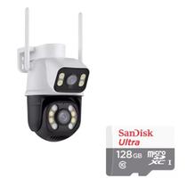Câmera Importada Wi-fi Smart Lente Dupla Externa Cartão de Memória 128gb