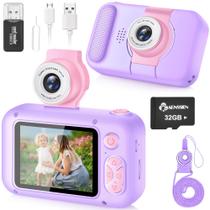 Câmera infantil ARNSSIEN com tela IPS de 2,4 polegadas, resolução 1080P/720P