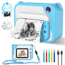 Câmera infantil CHAKEYAKE Instant Print 20MP 1080P com cartão SD de 32GB