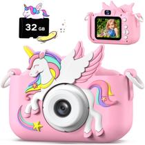 Câmera infantil Cimizi Upgrade com capa protetora, cartão SD de 32 GB Câmera infantil Cimizi Upgrade com capa protetora, cartão SD de 32 GB