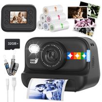 Câmera Infantil Colorida com Impressão Instantânea Orantronx 48MP 1080P Câmera Infantil Colorida com Impressão Instantânea Orantronx 48MP 1080P