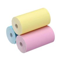 Câmera Infantil Com Papel Térmico, 3, 5, 10 Rolos, Mini Impressora Branca, Adesivo De Impressão