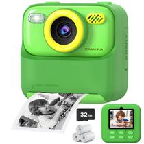 Câmera infantil de impressão instantânea Cimizi 1080P HD de lente dupla 32GB Câmera infantil de impressão instantânea Cimizi 1080P HD de lente dupla 32GB