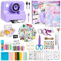 Câmera Infantil de Impressão Instantânea GYACS 1080P com Lente Dupla Roxa Câmera Infantil de Impressão Instantânea GYACS 1080P com Lente Dupla Roxa