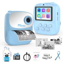 Câmera infantil de impressão instantânea ICONLINK com cartão de 32 GB de papel de 3 rolos Câmera infantil de impressão instantânea ICONLINK com cartão de 32 GB de papel de 3 rolos
