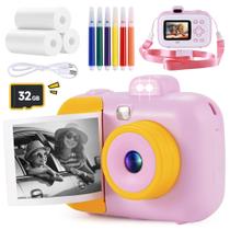 Câmera infantil de impressão instantânea YEEHAO 12MP 1080P 3-12 anos
