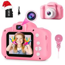 Câmera infantil de vídeo digital GKTZ para crianças de 3 a 8 anos com SD de 32 GB