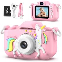 Câmera infantil goopow Kids de 3 a 8 anos com cartão SD de 32 GB e jogos Câmera infantil goopow Kids de 3 a 8 anos com cartão SD de 32 GB e jogos