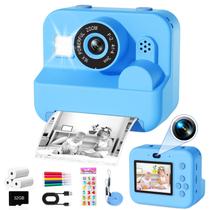 Mafiti Câmera Infantil Com Impressão Instantânea, Câmera Digital De 48 MP, Selfie, Câmera De Vídeo 1080p Com Cartão TF De 32 G, Presentes De