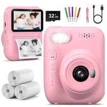 Câmera Infantil Instant Print Hangrui com Cartão de 32GB (3 a 12 anos)