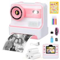 Câmera Infantil Instantânea D101 com Vídeo HD 1080P - Impressão a Laser