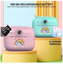 Câmera Infantil Instantânea Filmadora Full Hd 32GB + 10 Rolos Filme Câmera Infantil Instantânea Filmadora Full Hd 32GB + 10 Rolos Filme