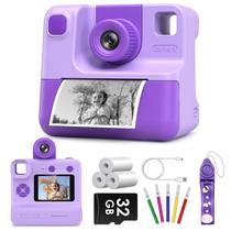 Câmera Infantil Instantânea LETSHAHA 24MP 1080P - Roxa - +3 Anos Câmera Infantil Instantânea LETSHAHA 24MP 1080P - Roxa - +3 Anos