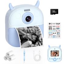 Câmera Infantil KIDAGINS com Impressão Instantânea, 1080P, Tela de 2,4" Câmera Infantil KIDAGINS com Impressão Instantânea, 1080P, Tela de 2,4"