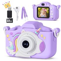 Câmera infantil KIZJORYA atualizada de 48 MP para meninas e meninos de 3 a 12 anos +32 GB Câmera infantil KIZJORYA atualizada de 48 MP para meninas e meninos de 3 a 12 anos +32 GB