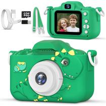 Câmera infantil LOMINAT 1080P HD Video com cartão SD de 32 GB verde Câmera infantil LOMINAT 1080P HD Video com cartão SD de 32 GB verde
