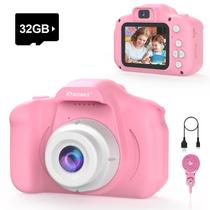 Câmera Infantil PROGRACE 1080P HD 40MP Rosa 32GB