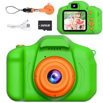 Câmera infantil SplashnSpray X200 1080P HD com cartão SD de 32 GB verde Câmera infantil SplashnSpray X200 1080P HD com cartão SD de 32 GB verde