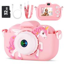 Câmera Infantil YEEHAO 48MP com Lente Dupla - 32GB - Para Crianças de 3 a 9 Anos