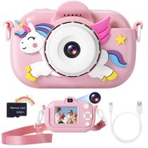 Câmera infantil ZUODUN Digital 1080P com capa protetora 32GB