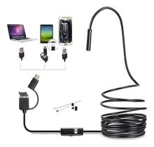 Câmera Inspeção Sonda Endoscópica Android 2M + Adap Tipo C