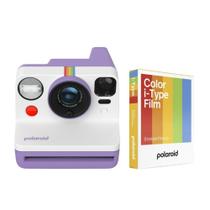 Câmera instantânea analógica Polaroid Now Gen 3 roxa com filme