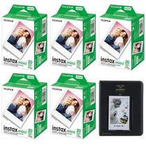 Câmera instantânea Fujifilm Instax Mini 100 Films + Álbum de fotos Câmera instantânea Fujifilm Instax Mini 100 Films + Álbum de fotos