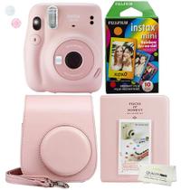 Câmera instantânea Fujifilm Instax Mini 11 Blush Pink com estojo