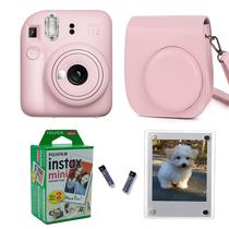 Câmera instantânea Fujifilm Instax Mini 12 com estojo e 20 filmes