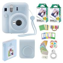 Câmera instantânea Fujifilm Instax Mini 12 com estojo e 40 filmes azuis