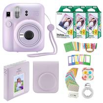 Câmera instantânea Fujifilm Instax Mini 12 com estojo e 60 filmes