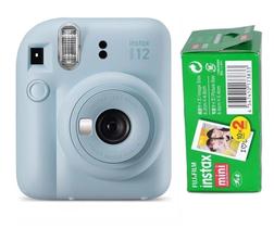 Câmera Instantânea Fujifilm Instax Mini 12 Cor Azul com 20 Fotos