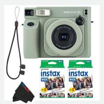 Câmera Instantânea Fujifilm Instax Wide 400 Verde Sálvia Kit Câmera Instantânea Fujifilm Instax Wide 400 Verde Sálvia Kit