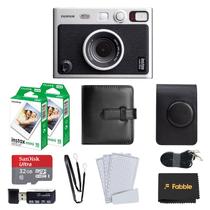 Câmera Instantânea Híbrida Fujifilm Instax Mini Evo (Preta) com filme para 20 poses, cartão microSD de 32 GB, case protetora, álbum de fotos, protetores de tela e leitor de cartão USB Câmera Instantânea Híbrida Fujifilm Instax Mini Evo (Preta) com filme para 20 poses, cartão microSD de 32 GB, case protetora, álbum de fotos, protetores de tela e leitor de cartão USB