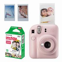Câmera Instantânea Instax Kit Mini 12 rosa + 10 Filmes Fujifilm