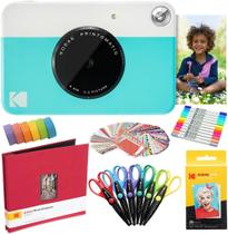 Câmera instantânea Kodak Printomatic Blue + Art Bundle Câmera instantânea Kodak Printomatic Blue + Art Bundle