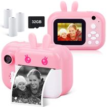 Câmera instantânea MINIBEAR para crianças 40MP Video Selfie 32GB rosa Câmera instantânea MINIBEAR para crianças 40MP Video Selfie 32GB rosa