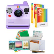 Câmera instantânea Polaroid Now Gen 2 roxa com kit de filme