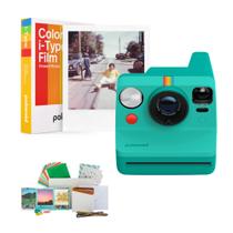 Câmera Instantânea Polaroid Now Gen 3 Verde-azulado com Kit de Filme