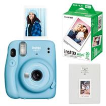 Câmera Instax Mini 11 Fujifilm - Azul - com Filme e Álbum