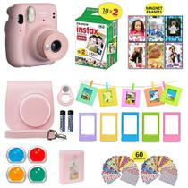 Câmera Instax Mini 11 Fujifilm Blush Pink + Case + Filme