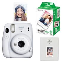 Câmera Instax Mini 11 Fujifilm (Branca) - com Filme e Álbum de Fotos